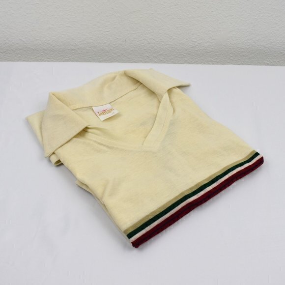 Jantzen Men's Vintage Short Sleeve Polo Shirt Size Med Gently Used Condition - Picture 1 of 8